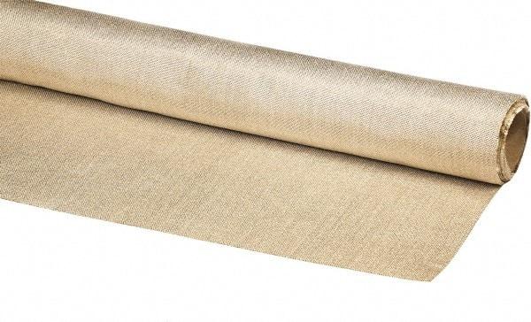Auburn Mfr - 3-1/3' Wide x 0.036" Thick Fiberglass Welding Cloth Roll - Tan - Industrial Tool & Supply