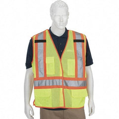 PIP - High Visibility Vest - CLS2 YLW 4XL HI-VIS BREAKAWAY SFTY VST - Industrial Tool & Supply