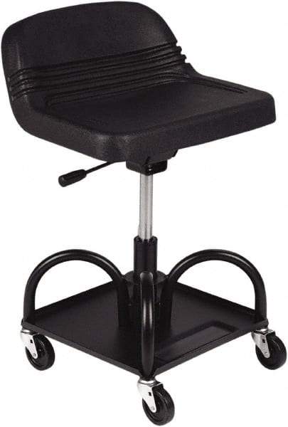 Whiteside - 480 Lb Capacity, 4 Wheel Adjustable Creeper Seat - Steel, 27" High x 15" Wide - Industrial Tool & Supply
