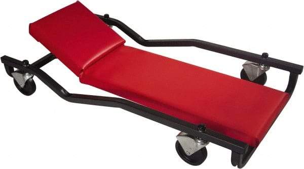 Whiteside - 480 Lb Capacity, 4 Wheel Extra Wide Creeper - Steel, 40" Long x 3-3/4" High x 20" Wide - Industrial Tool & Supply