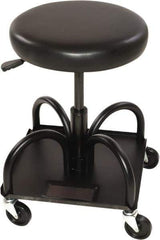 Whiteside - 480 Lb Capacity, 4 Wheel Adjustable Creeper Seat - Steel, 22" High x 15" Wide - Industrial Tool & Supply