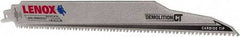 Lenox - 12" Long x 1" Thick, Carbide Reciprocating Saw Blade - Tapered Profile, 6 TPI, Toothed Edge, Tang Shank - Industrial Tool & Supply