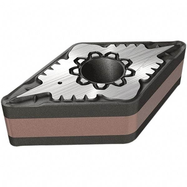 Iscar - DNMG441 F3M Grade IC807 Carbide Turning Insert - TiAlN/TiN Finish, 55° Diamond, 12.7mm Inscr Circle, 6.35mm Thick, 0.4mm Corner Radius - Industrial Tool & Supply