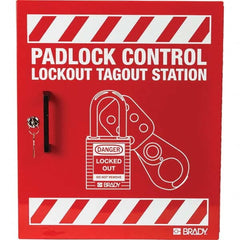 Brady - Empty Steel Padlock Station - Industrial Tool & Supply
