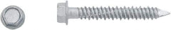 Powers Fasteners - 1/4" Diam, 6" Length Under Head, Hex Drive, Concrete Screw & Masonry Fastener - Stainless Steel, Perma-Seal Finish, Includes 3/8" Hex Bit - Industrial Tool & Supply