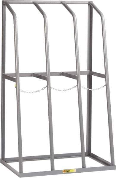 Little Giant - 3 Bay, 1,500 Lb per Bay Capacity, Gray Bar Rack - 36" Wide x 60" High x 24" Deep, Steel - Industrial Tool & Supply