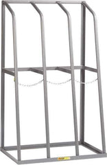 Little Giant - 3 Bay, 1,500 Lb per Bay Capacity, Gray Bar Rack - 36" Wide x 60" High x 24" Deep, Steel - Industrial Tool & Supply