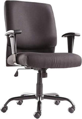 OIF - 43-3/4" High Big & Tall Swivel/Tilt Chair - 28-1/2" Wide x 27-3/8" Deep, Fabric Mesh Seat, Black - Industrial Tool & Supply