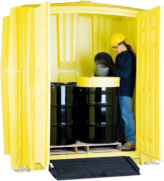 Enpac - Drum Storage Units & Lockers Type: Drum Storage Locker Number of Drums: 8 - Industrial Tool & Supply