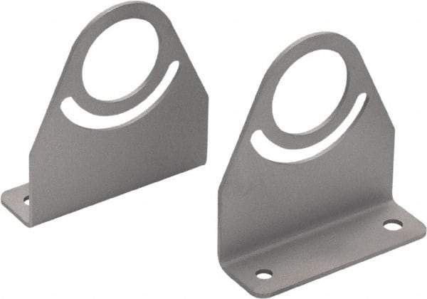 Waldmann Lighting - Task & Machine Light Mounting Bracket Set - Silver, For Use with Mach LED Plus 40 - Industrial Tool & Supply