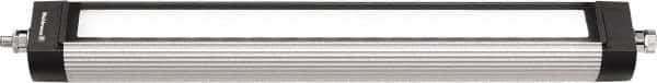 Waldmann Lighting - 120 VAC, 21 Watt, LED, Linear Machine Light - Bracket Mount, 4.9m Cord, IP67, Silver - Industrial Tool & Supply