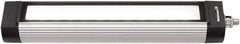 Waldmann Lighting - 120 VAC, 15 Watt, LED, Linear Machine Light - Bracket Mount, 4.9m Cord, IP67, Silver - Industrial Tool & Supply