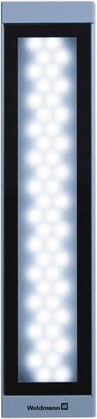 Waldmann Lighting - 24 VDC, 16 Watt, LED, Linear Machine Light - Bracket Mount, 4.9m Cord, IP67, Silver - Industrial Tool & Supply