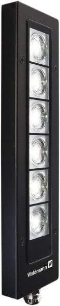 Waldmann Lighting - 24 VDC, 13 Watt, LED, Linear Machine Light - Direct Mount, 3m Cord, IP67, Black - Industrial Tool & Supply