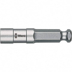 Wera - 5/16" Bit Holder - 7/16" Hex Drive, 2-1/2" OAL - Industrial Tool & Supply