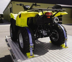 Erickson Manufacturing - 6' Long x 2" Wide, 4,500 Lb Basket Capacity, Polyester & Steel Web Sling - Blue - Industrial Tool & Supply