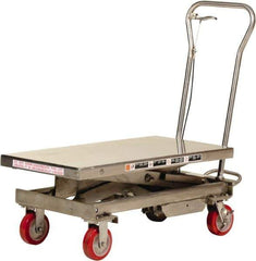 Vestil - 1,000 Lb Capacity Manual Scissor Lift - 17" to 40" Lift Height, 40" Platform Length x 20-1/2" Platform Width - Industrial Tool & Supply