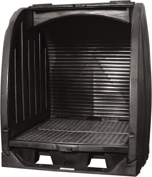 Enpac - Drum Storage Units & Lockers Type: Pallet with Rolltop Hardcover Number of Drums: 4 - Industrial Tool & Supply