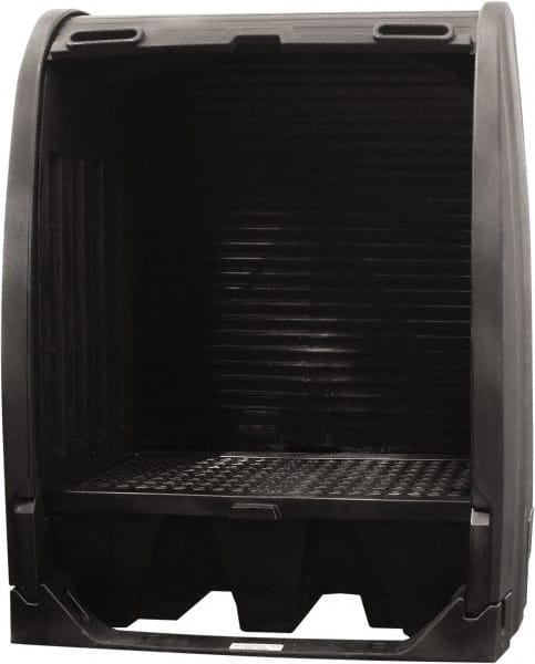 Enpac - Drum Storage Units & Lockers Type: Pallet with Rolltop Hardcover and Drain Number of Drums: 2 - Industrial Tool & Supply