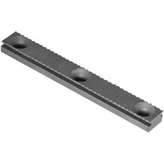 Raptor Workholding - 1 Piece Vise Serrated Dovetail Master Jaw Insert - Steel, 1/2" Long, 0.307" High - Industrial Tool & Supply