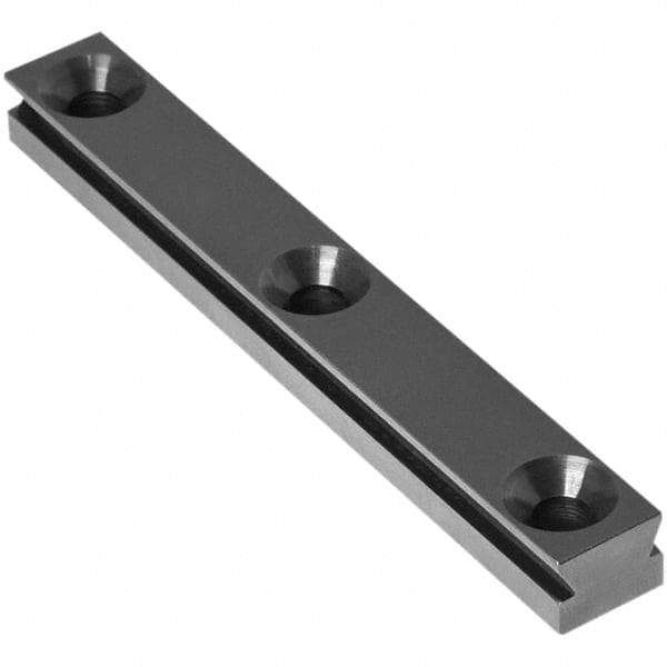 Raptor Workholding - 1 Piece Vise Straight Dovetail Master Jaw Insert - Steel, 1/2" Long, 3/8" High - Industrial Tool & Supply