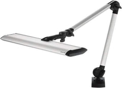 Waldmann Lighting - 40 Inch, Articulated, Clamp Mounted, LED, Silver, General Purpose Task Light - 34 Watt, 100 to 240 Volt, Nonmagnifying - Industrial Tool & Supply