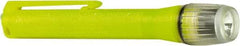Underwater Kinetics - White Xenon Bulb, 12 Lumens, Mini Flashlight - Yellow Plastic Body, 2 AAA Alkaline Batteries Included - Industrial Tool & Supply