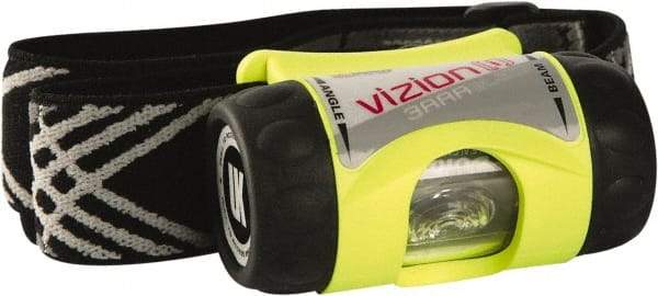 Underwater Kinetics - White LED Bulb, 65 Lumens, Hands-free Flashlight - Yellow Plastic Body, 3 AAA Alkaline Batteries Included - Industrial Tool & Supply