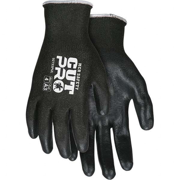 MCR Safety - Size S, ANSI Cut Lvl A3, Puncture Lvl 3, Abrasion Lvl 4, Polyurethane Coated Cut & Puncture Resistant Gloves - Industrial Tool & Supply