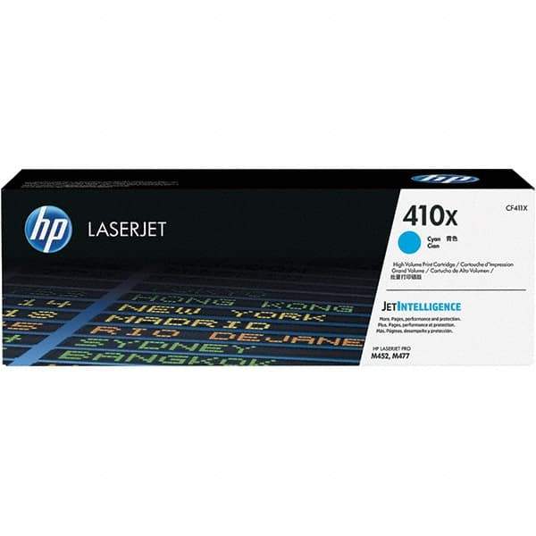 Hewlett-Packard - Cyan Toner Cartridge - Use with HP Color LaserJet Pro M452dn, M452dw, M452nw, MFP M377dw, M477fdn, M477fdw, M477fnw - Industrial Tool & Supply