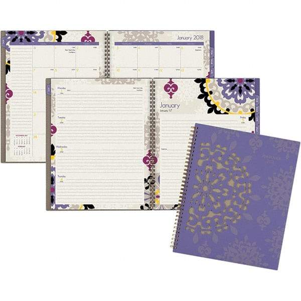 AT-A-GLANCE - 128 Sheet, 8-1/2 x 11", Weekly/Monthly Appointment Book - Purple - Industrial Tool & Supply