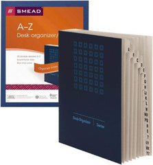 SMEAD - 9-7/8 x 11-3/4", Legal, Navy Blue, Index Folder - Industrial Tool & Supply