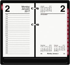 AT-A-GLANCE - 730 Sheet, 6-5/8 X 9-1/2", Plain Desk Calendar Refill - White - Industrial Tool & Supply