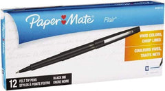 Paper Mate - Needle Porous Point Pen - Black - Industrial Tool & Supply