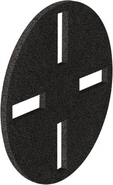 Fas-trak - 17" Diam Stripping Pad - 19" Machine, Black Pad, Polyester - Industrial Tool & Supply