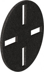 Fas-trak - 17" Diam Stripping Pad - 19" Machine, Black Pad, Polyester - Industrial Tool & Supply