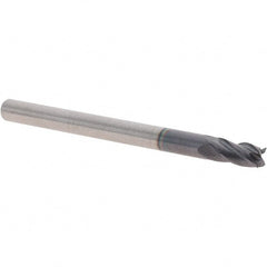 Square End Mill: 1/8'' Dia, 1/4'' LOC, 1/8'' Shank Dia, 1.5'' OAL, 4 Flutes Series SH