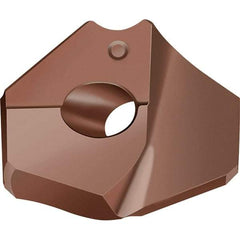 Walter - Series P6005, 1-17/64" Diam Grade WKK45C 140° Replaceable Drill Tip - Carbide, TiAlN Finish - Industrial Tool & Supply