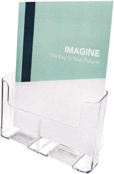 Deflect-o - 9-1/4" Wide x 3-3/4" Deep x 10-3/4" High, 1 Compartment, Polystyrene Wall File - Clear, 8-1/2" Compartment Width x 3-1/2" Compartment Depth x 10" Compartment Height - Industrial Tool & Supply