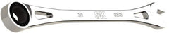 SK - 3/8" 6 Point Combination Wrench - 7-3/4" OAL, Steel, Full Polish Finish - Industrial Tool & Supply