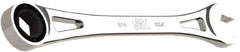 SK - 9/16" 6 Point Combination Wrench - 9.44" OAL, Steel, Full Polish Finish - Industrial Tool & Supply