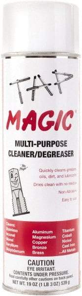 Tap Magic - 20 oz Aerosol Cleaner/Degreaser - Liquid, Pleasant - Industrial Tool & Supply