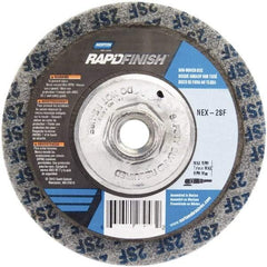 Norton - 4-1/2" Wheel Diam, 4/5" Wheel Thickness, 5/8" Arbor Hole, Type 27 Depressed Center Wheel - Fine Grade, Silicon Carbide - Industrial Tool & Supply