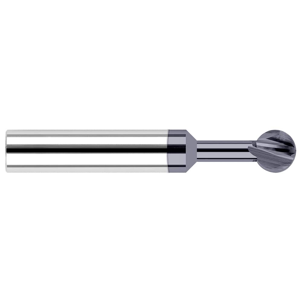 Undercutting End Mills; Mill Diameter (Decimal Inch): 0.0938; Overall Length (Inch): 1-1/2; Radius: 0.0469; Flute Direction: Right Hand; Cutting Direction: Right Hand; Variable Helix: No; Variable Index: No; Neck Length (Decimal Inch): 0.3750; Shank Diame