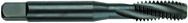 M8 x 1.25 Dia. - D5 - 3 FL - Premium HSS - Ticn Semi Bottoming Spiral FL Tap - Industrial Tool & Supply