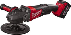 Milwaukee Tool - 7" Pad Diam, 2,200 RPM, Handheld Cordless Polisher - 18 Volts - Industrial Tool & Supply