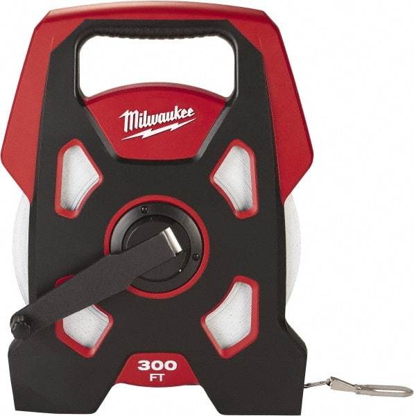 Milwaukee Tool - 300' x 3/8" Tape Measure - 1/16" Graduation - Industrial Tool & Supply