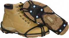 Duenorth - Size S, (Women's Size S) Strap-On Cleat - Tungsten Carbide Spike Traction, Black - Industrial Tool & Supply