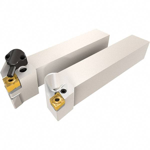 Iscar - PCLN, Left Hand Cut, 1-1/4" Shank Height x 1-1/4" Shank Width, Negative Rake Indexable Turning Toolholder - 6" OAL, Multiple Insert Compatibility, Series Heliturn LD, JetHPLine - Industrial Tool & Supply