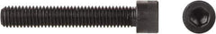 Made in USA - 3/8-24 Thread Hex Socket Drive, Socket Cap Screw - Grade ASTM A574 Alloy Steel, Black Oxide Finish, Fully Threaded, 2-1/4" Length Under Head - Industrial Tool & Supply